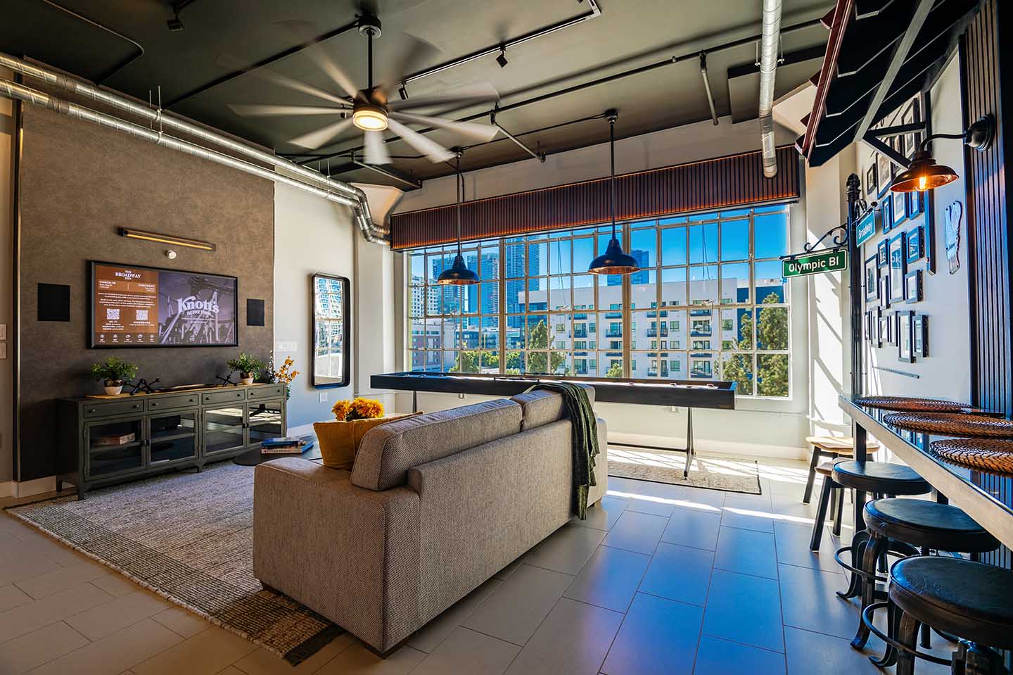 The Broadway Den Living Room